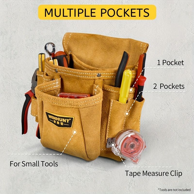 Adjustable Tool Belt – Yellow and Grey, for Tradies and DIY