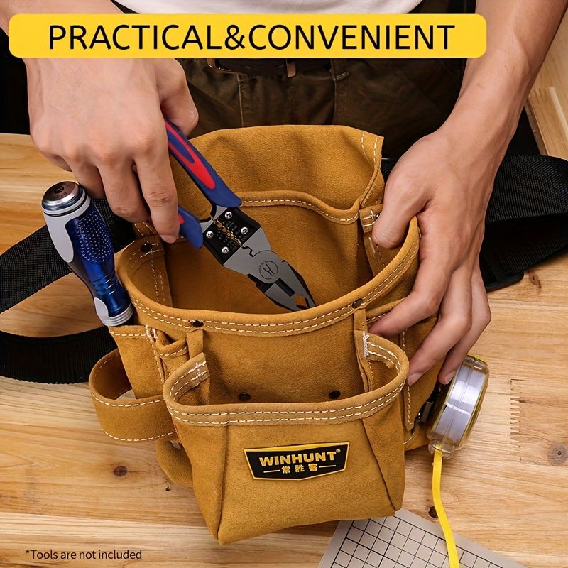 Adjustable Tool Belt – Yellow and Grey, for Tradies and DIY