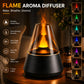 Flame Aroma Diffuser – 7 Colour LED, Black, Includes 2 Essential Oils