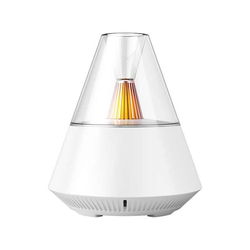 Flame Aroma Diffuser – 7 Colour LED, Black, Includes 2 Essential Oils