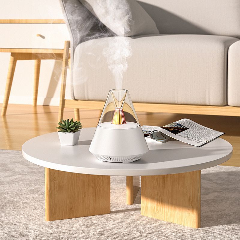Flame Aroma Diffuser – 7 Colour LED, White, Includes 2 Essential Oils