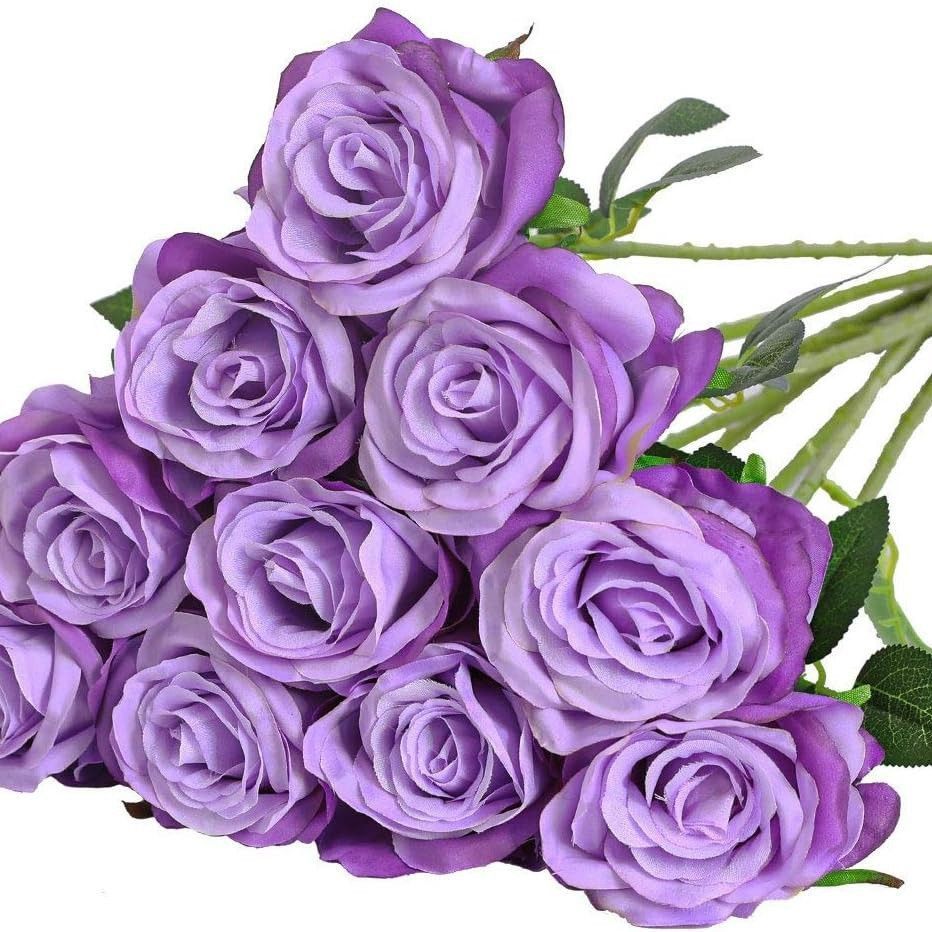 25 Piece Artificial Silk Rose Bouquet – Rose Pink, Large