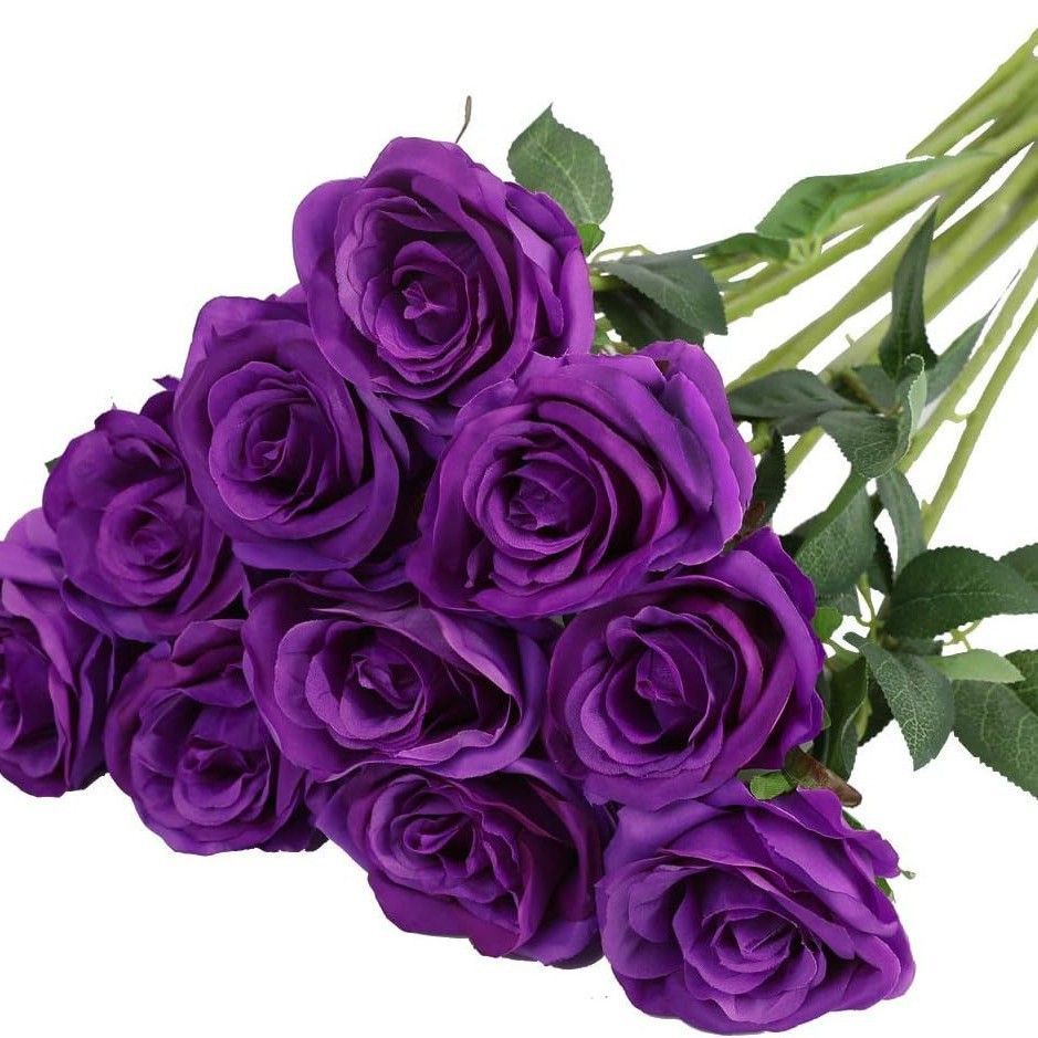 25 Piece Artificial Silk Rose Bouquet – Rose Pink, Large