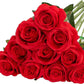 25 Piece Artificial Silk Rose Bouquet – Rose Pink, Large