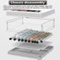 Egg incubator chassis with eggs and cleaning components on a white background