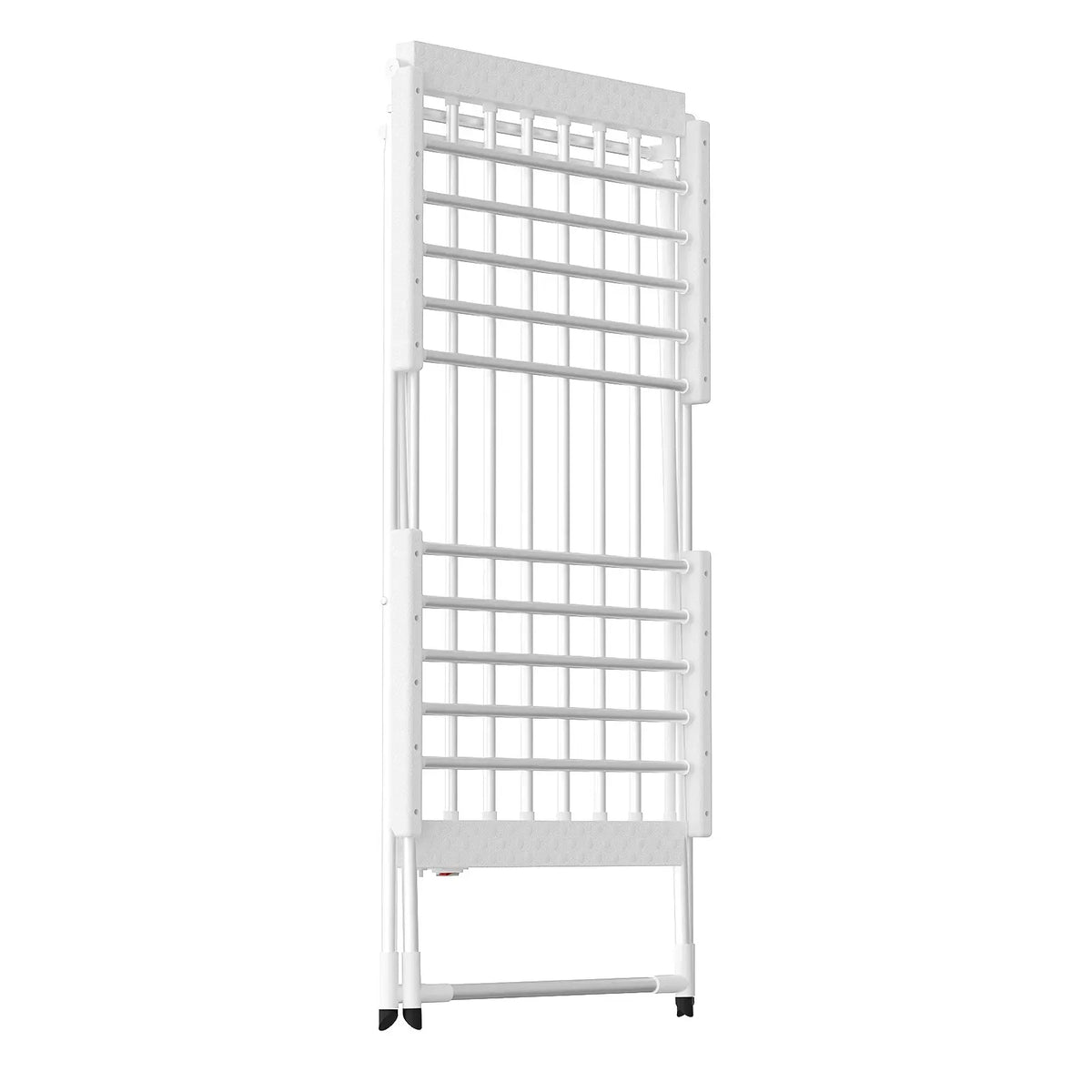 220W Electric Heated Towel Rack – 20 Bars, White and Silver