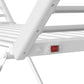 220W Electric Heated Towel Rack – 20 Bars, White and Silver