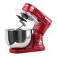 1200W Mix Master 5L Kitchen Stand (Red) w/ Bowl/ Whisk/ Beater