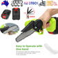 6 Inch Mini Cordless Electric Chainsaw with 2 Batteries