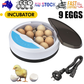 9 Egg Semi-Automatic Incubator – Digital Temperature Control