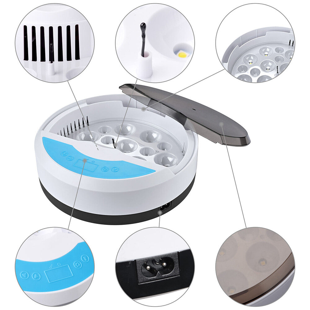9 Egg Semi-Automatic Incubator – Digital Temperature Control