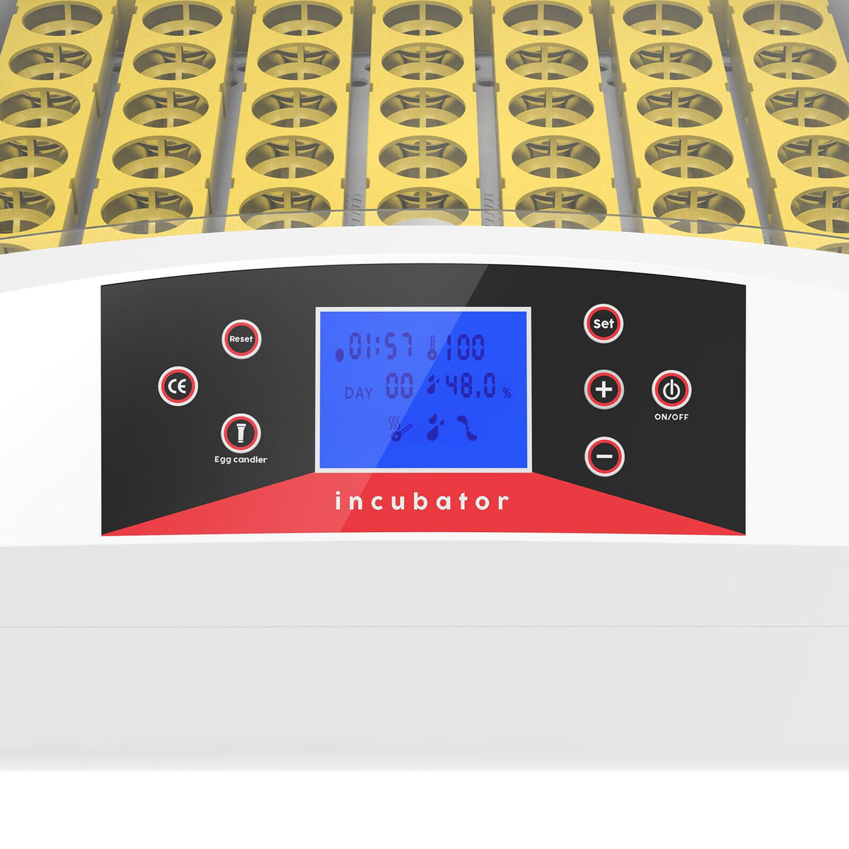 56 Egg Automatic Incubator – LED Digital Display, Chicken and Duck