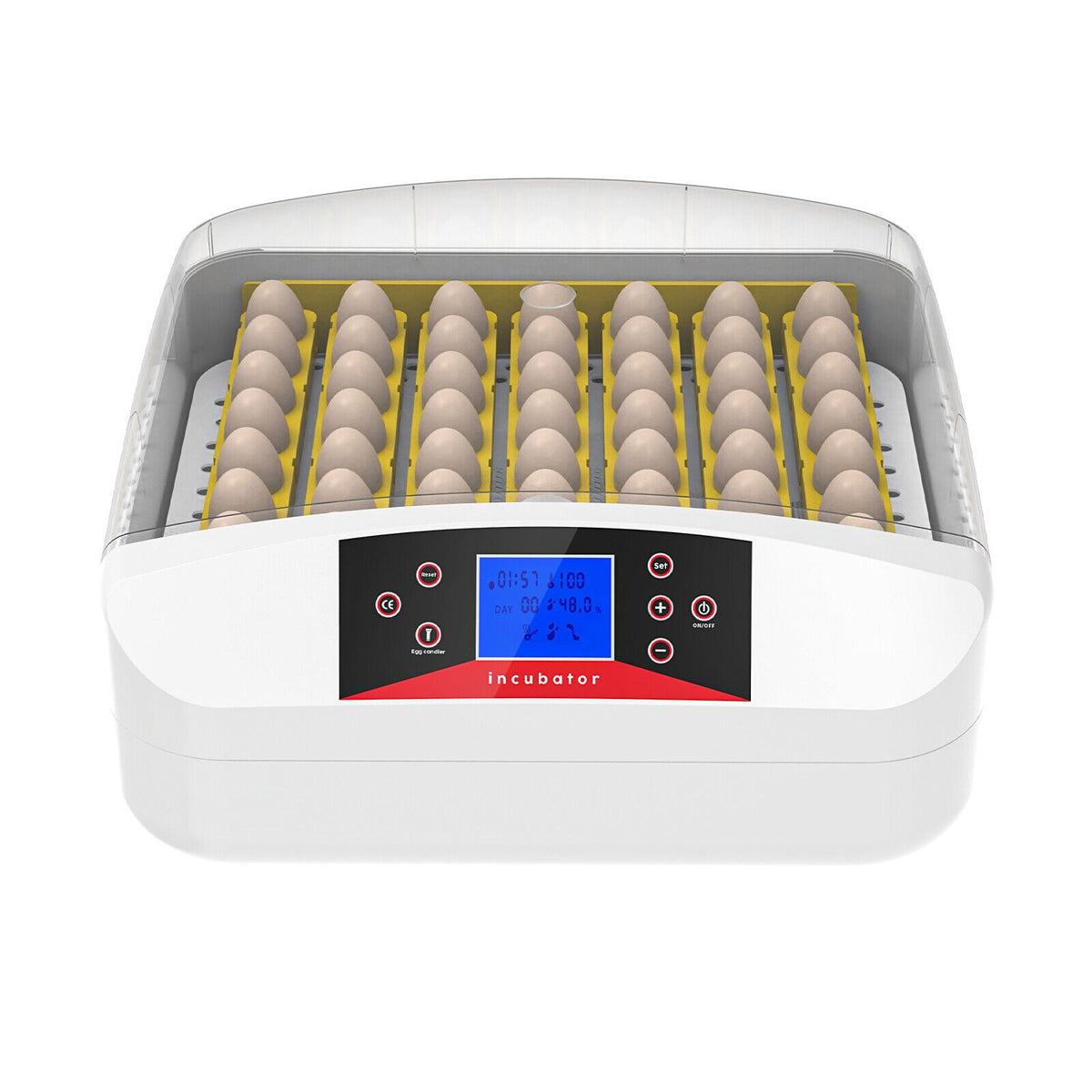56 Egg Automatic Incubator – LED Digital Display, Chicken and Duck