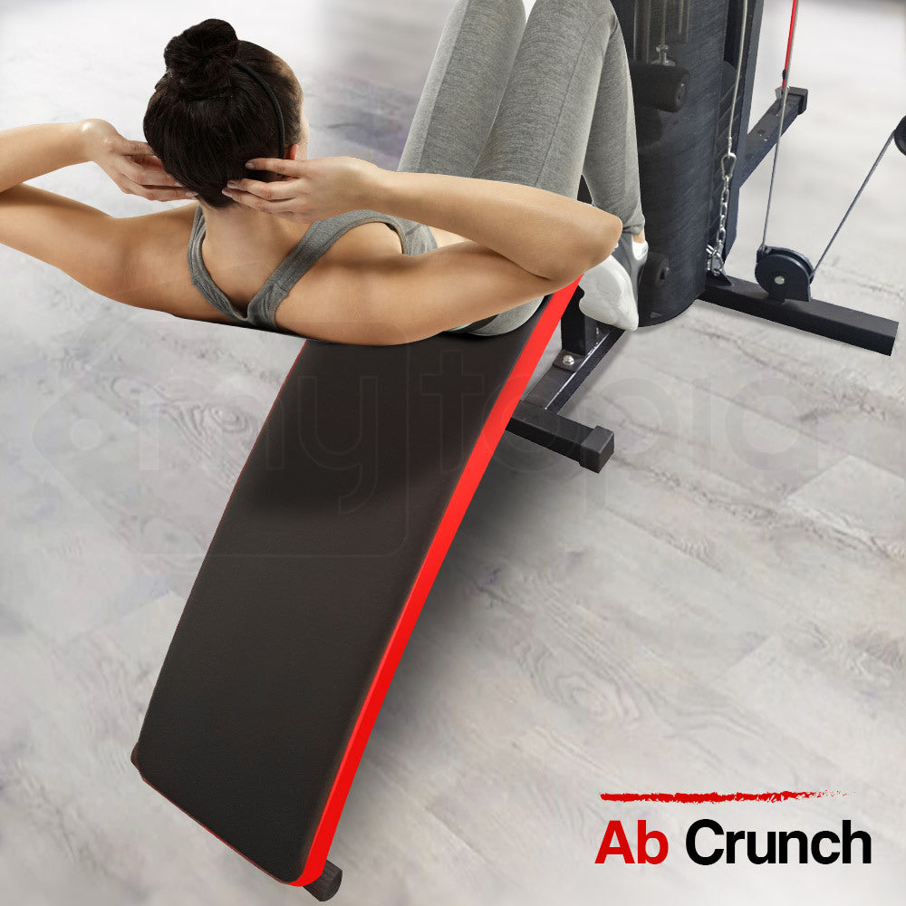 Multi-Station Home Gym – Weight Bench Press Set 148lbs