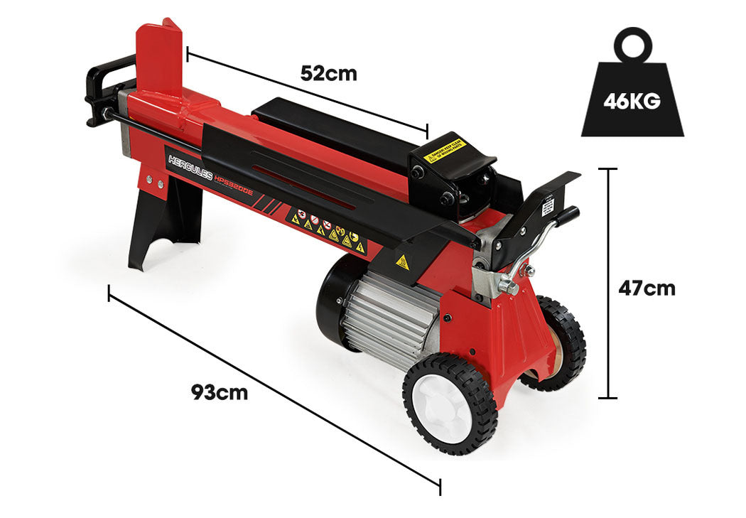 AG 9 Ton Electric Log Splitter 9T Wood Cutter Hydraulic Fire Wood Block Axe Small Machine