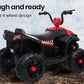 KIDS Electric Ride On ATV Quad Bike Battery Powered, Red and Black