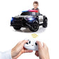 KIDS Ride-On Car Mustang Children Police Patrol Electric Toy w/ Remote Control Black/White