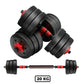 Adjustable Rubber Dumbbells 20kg