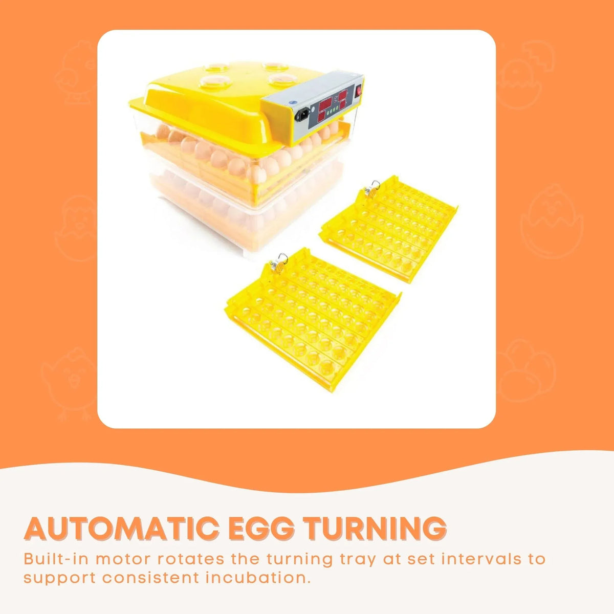 112 Egg Electric Incubator with Accessories – Chicken, Quail and Duck