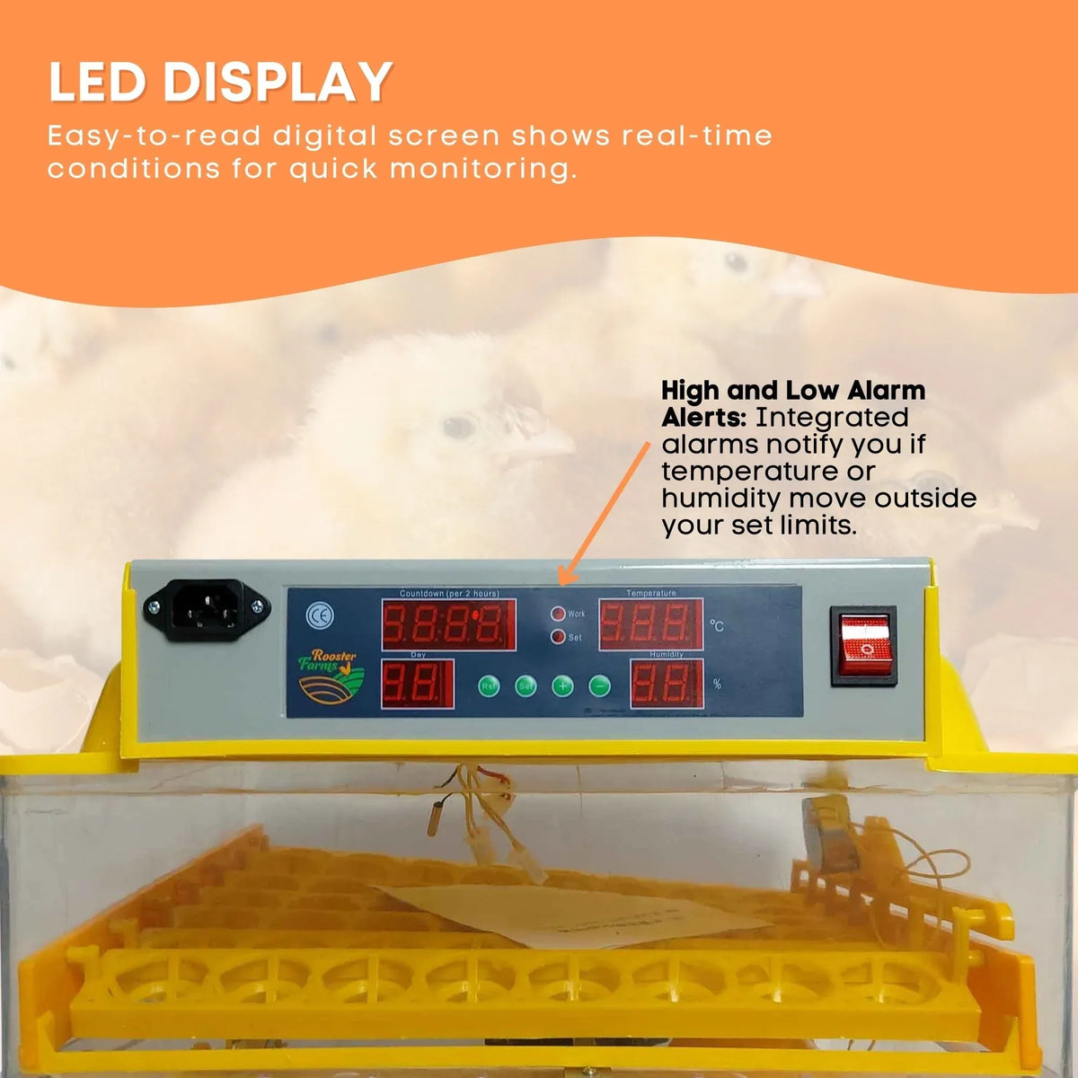 112 Egg Electric Incubator with Accessories – Chicken, Quail and Duck