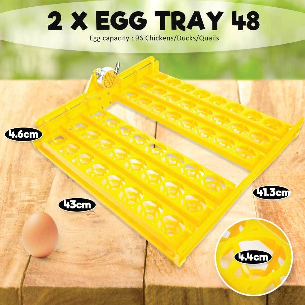 96 Egg Electric Incubator with Accessories – Chicken, Quail and Duck