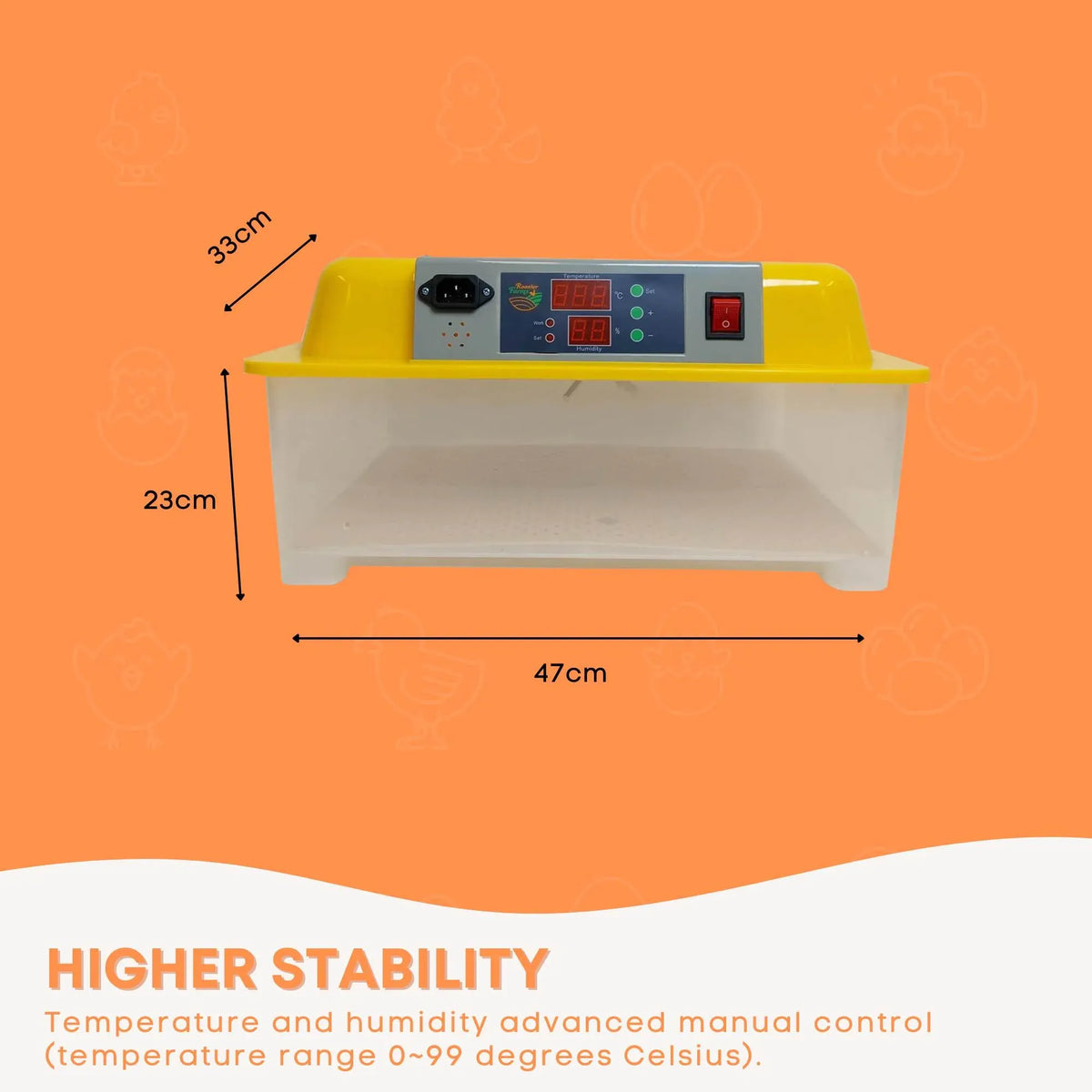 24 Egg Electric Incubator with Accessories – Chicken, Quail and Duck