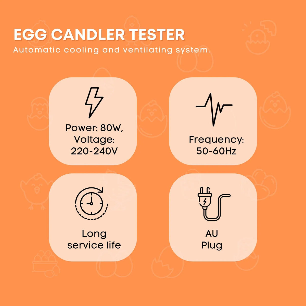 24 Egg Electric Incubator with Accessories – Chicken, Quail and Duck