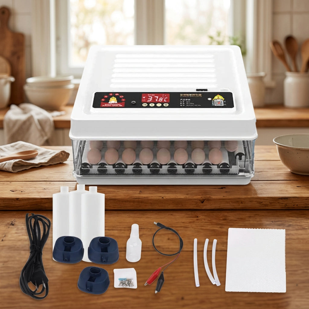 130 Egg Automatic Incubator – Digital Turning, Chicken, Quail and Duck