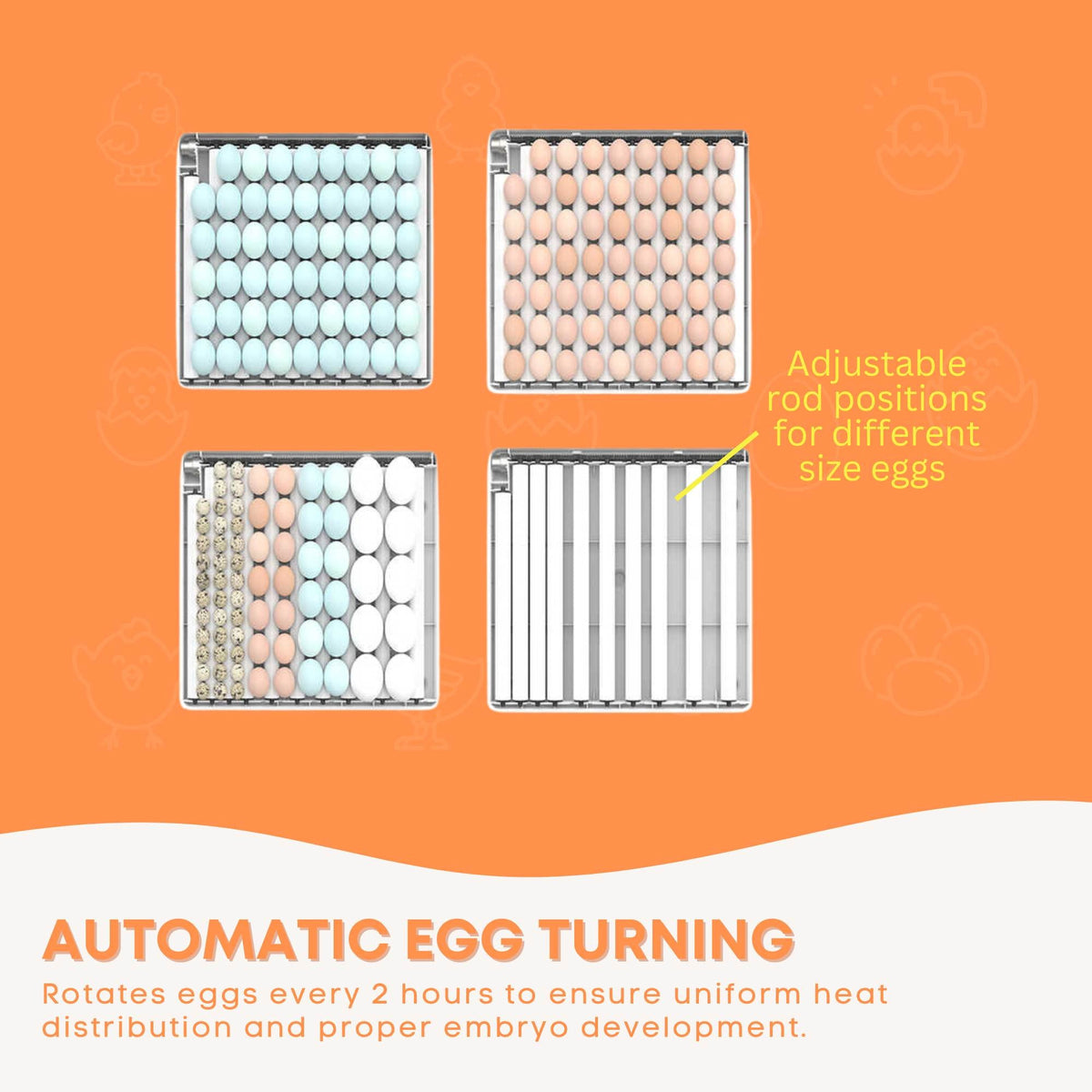 130 Egg Automatic Incubator – Digital Turning, Chicken, Quail and Duck