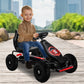 Kids Ride On Pedal Powered Go Kart Racing Style - Red