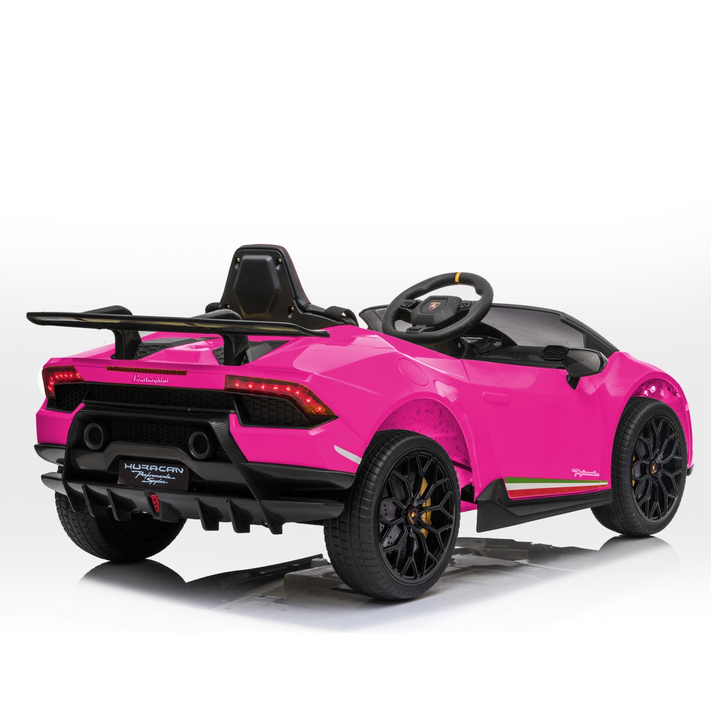 Lamborghini Performante Kids Electric Ride On Car Remote Control - Pink