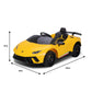 Lamborghini Performante Kids Electric Ride On Car Remote Control - Yellow