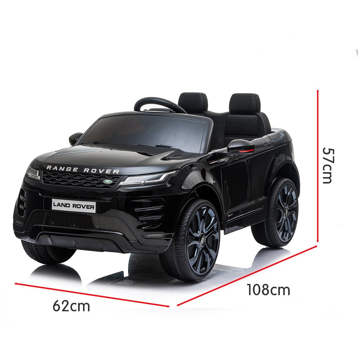 Land Rover Licensed Kids Electric Ride On Car Remote Control - Black