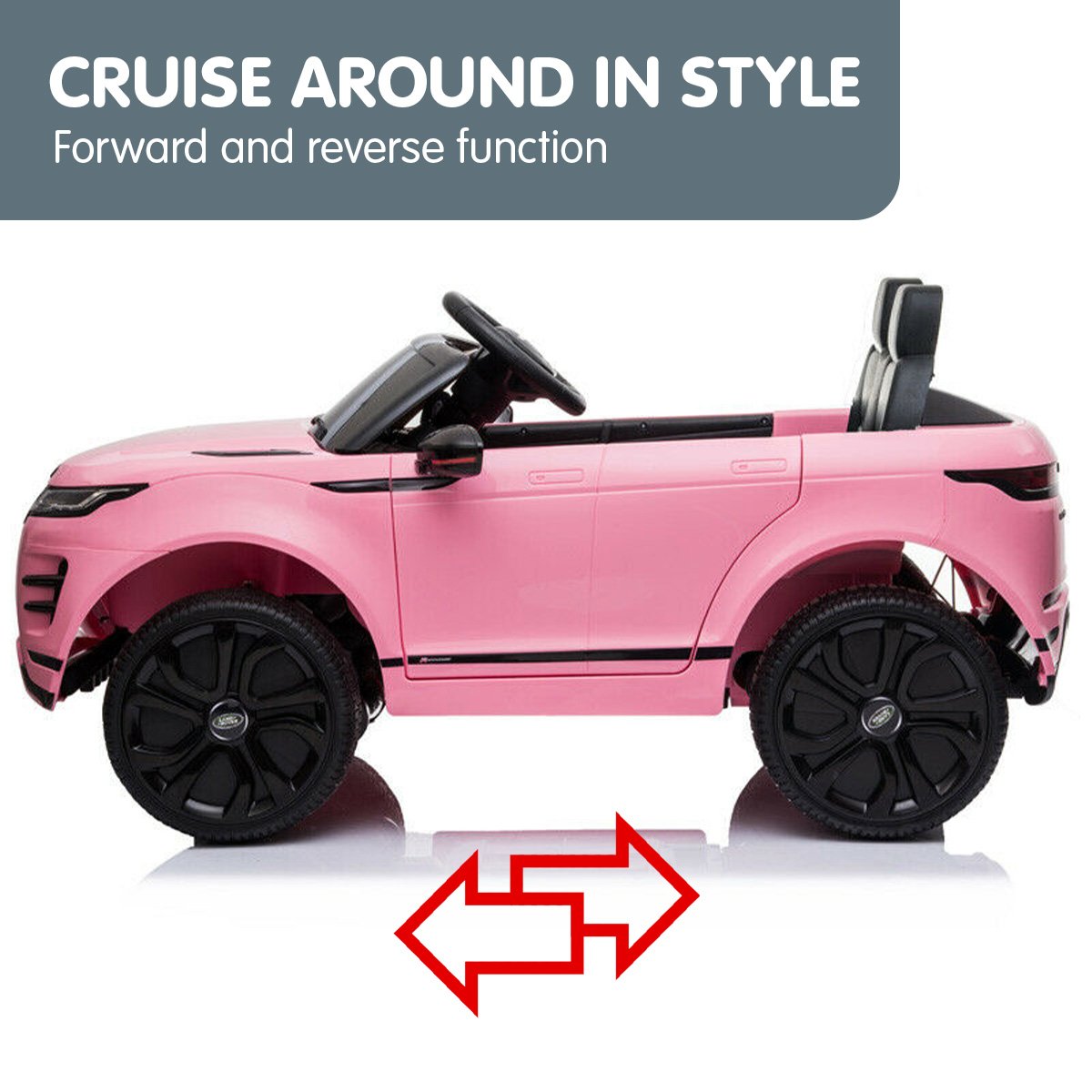 Land Rover Licensed Kids Electric Ride On Car Remote Control - Pink