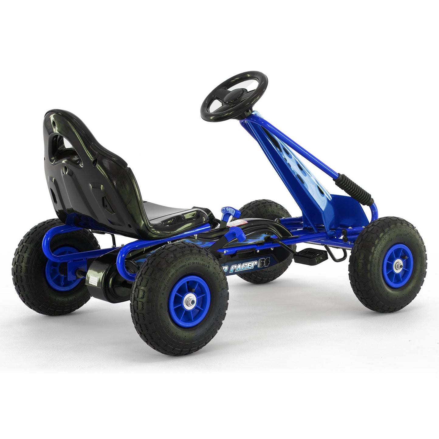 Kids Ride On Pedal Go Kart - Blue