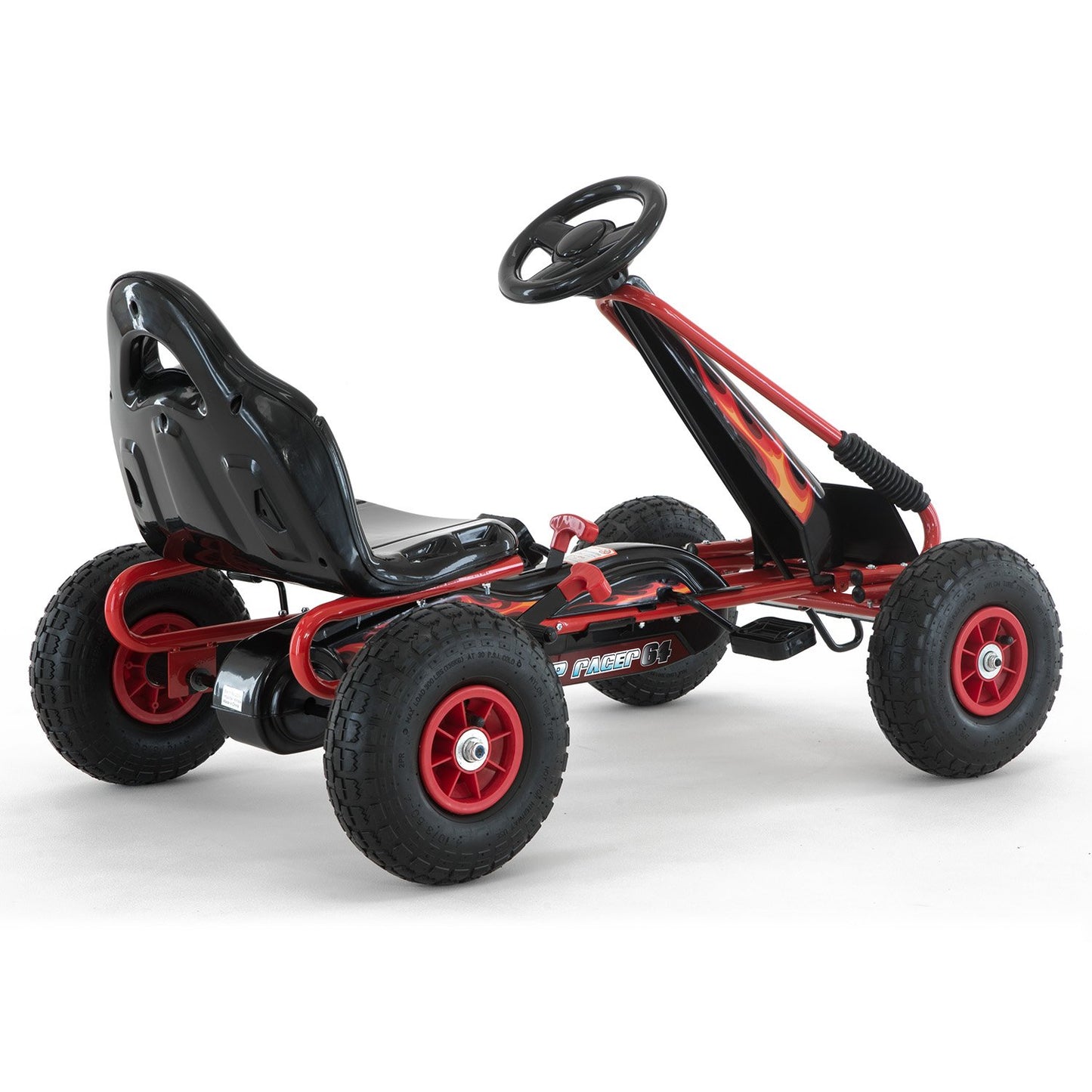 Kids Ride On Pedal-Powered Go Kart  - Red