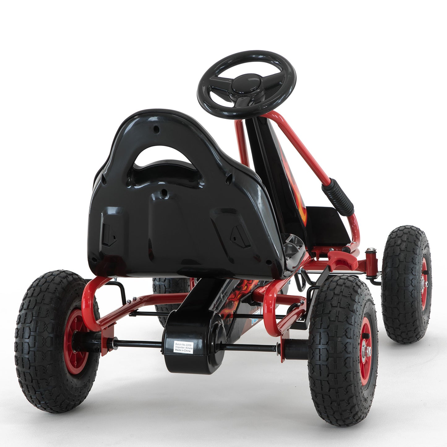 Kids Ride On Pedal-Powered Go Kart  - Red