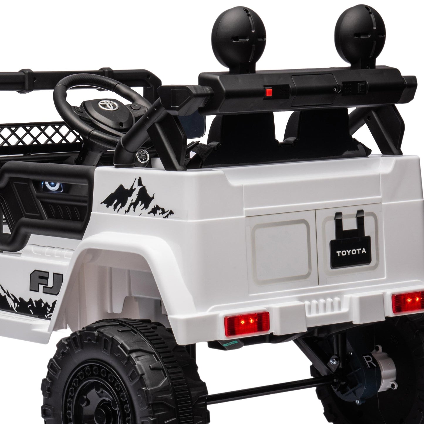 Authorised Toyota Electric Kids Ride-on Car Fj Cruiser - White