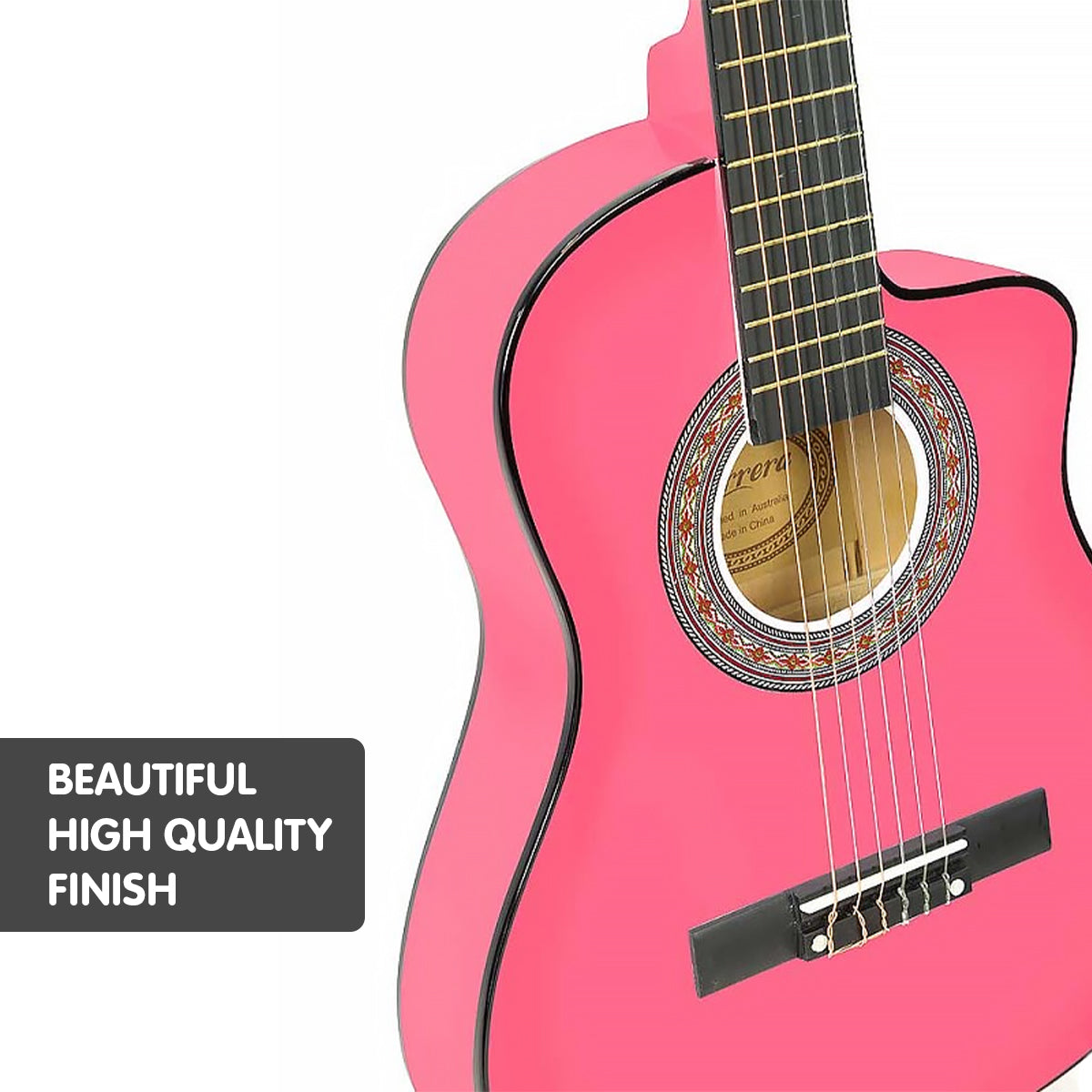 Childrens Acoustic Guitar Kids - Pink