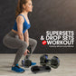 48KG Adjustable Dumbbell Set With Stand Blue