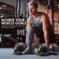 48KG Adjustable Dumbbell Set With Stand - Gold