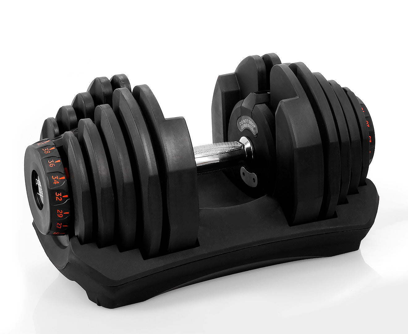 2 x 40kg Adjustable Dumbbells Home Gym Set