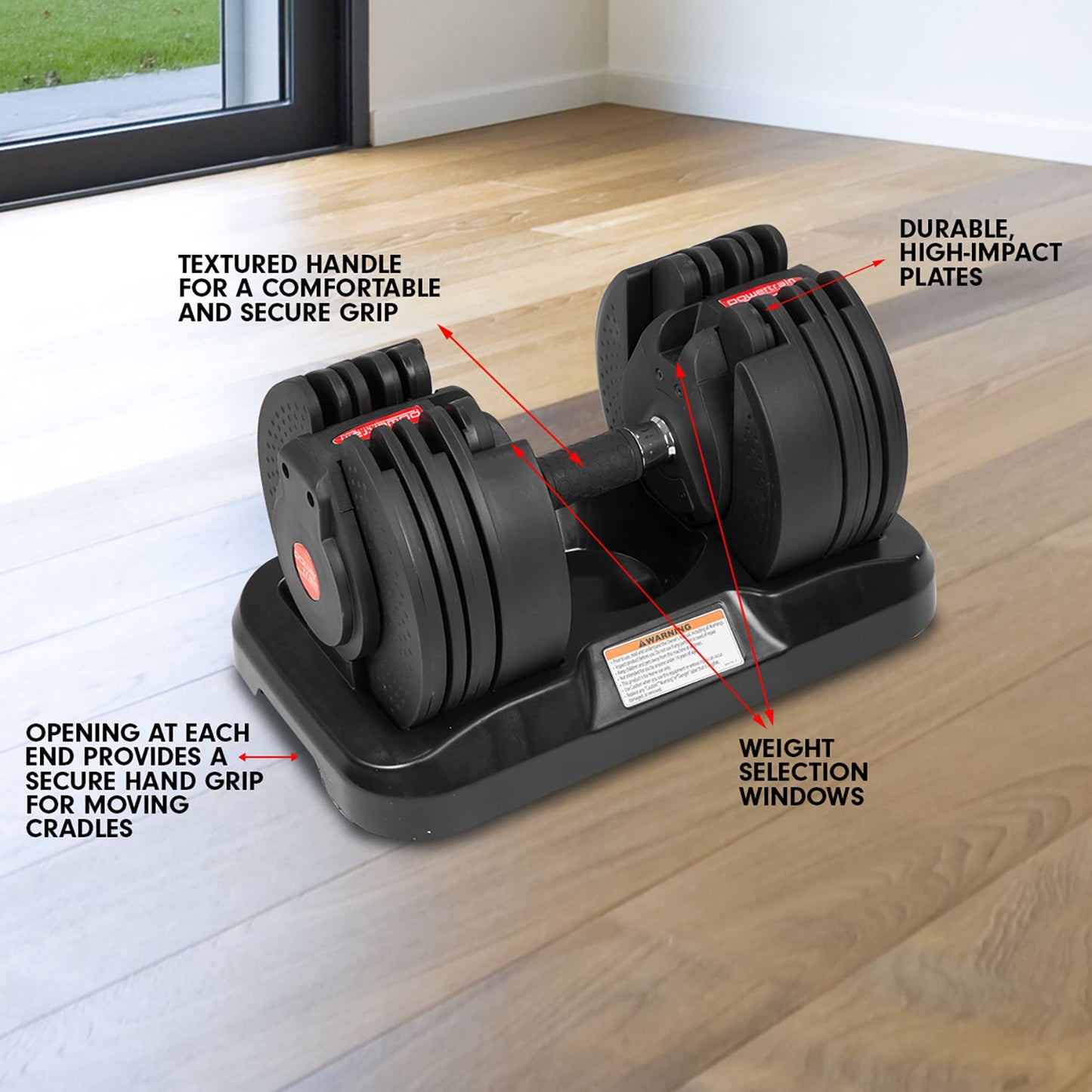 2x 20kg Gen2 Home Gym Adjustable Dumbbell