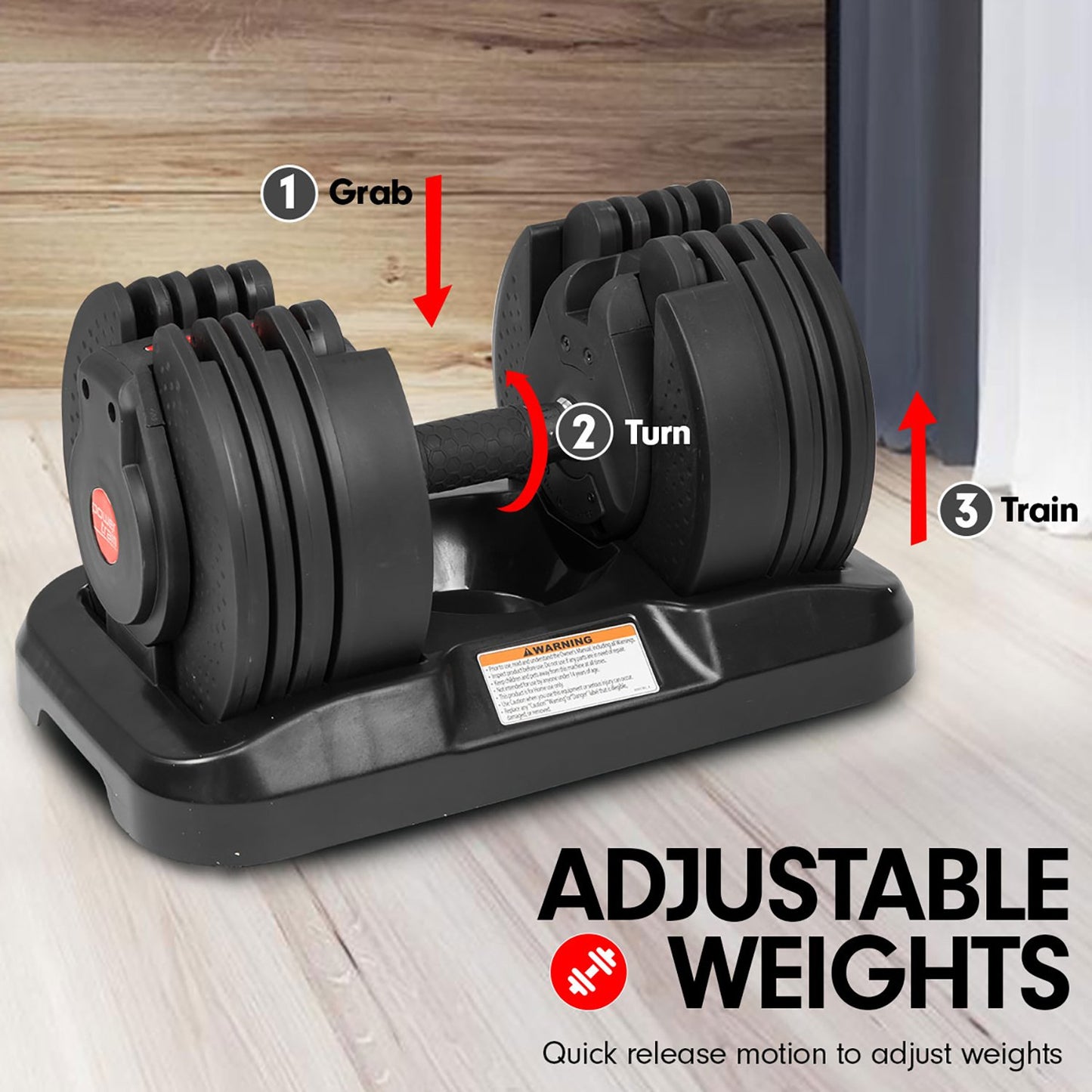 2x 20kg Gen2 Home Gym Adjustable Dumbbell