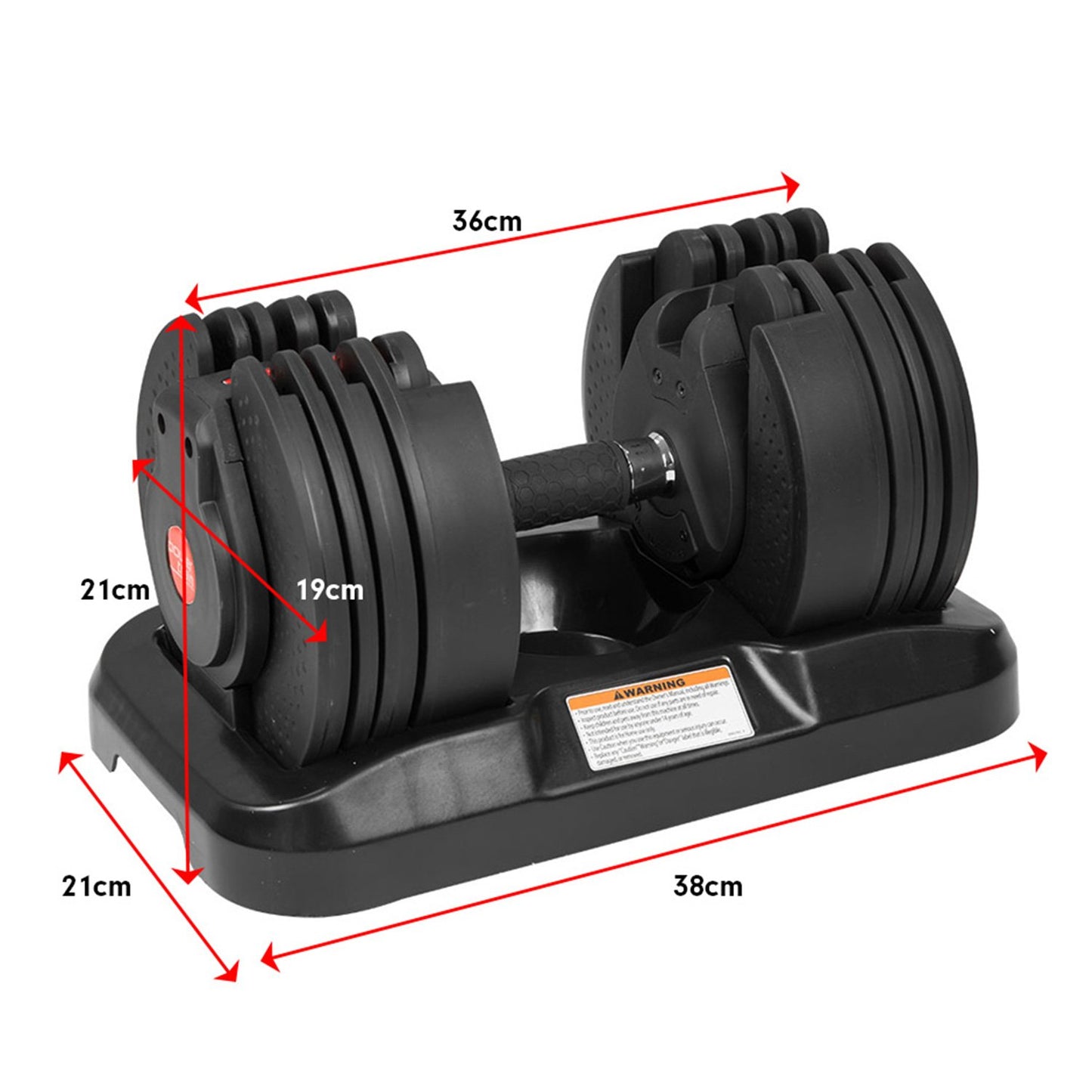 2x 20kg Gen2 Home Gym Adjustable Dumbbell