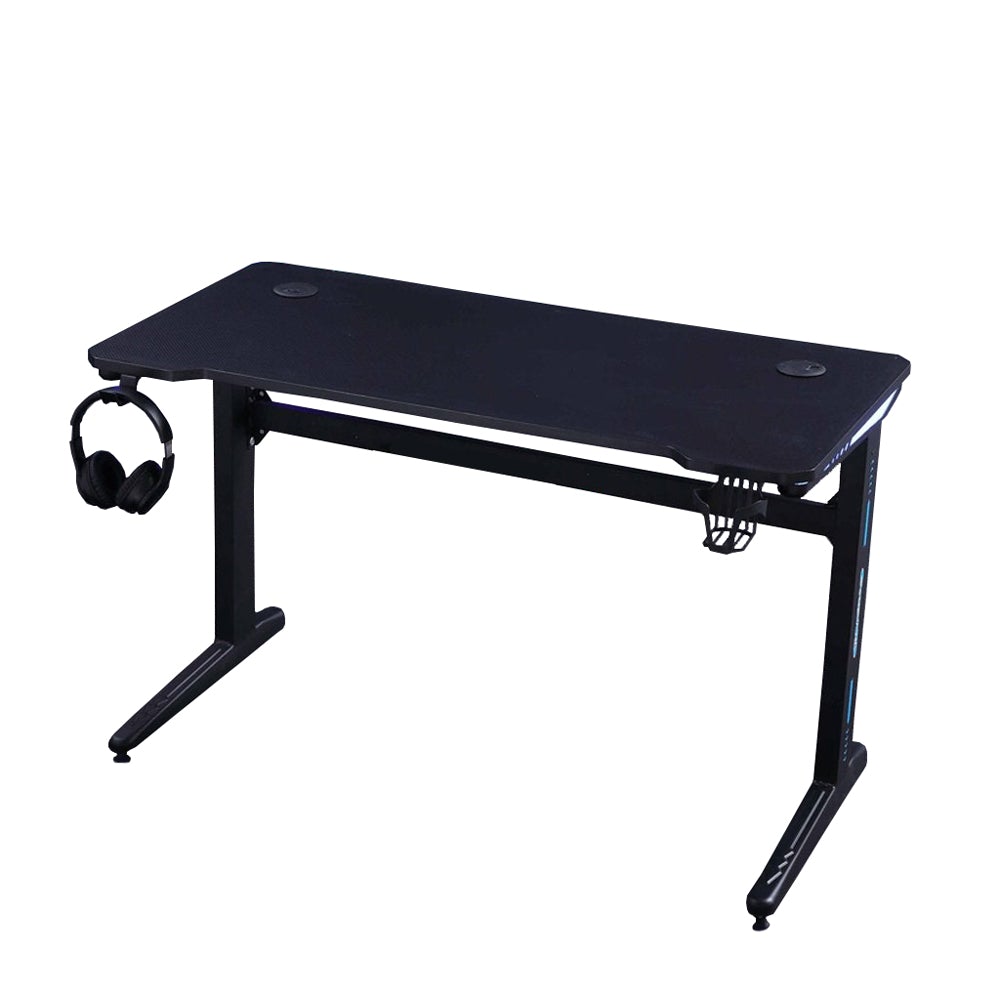 140cm RGB Gaming Desk – Carbon Fibre Look Racing Style