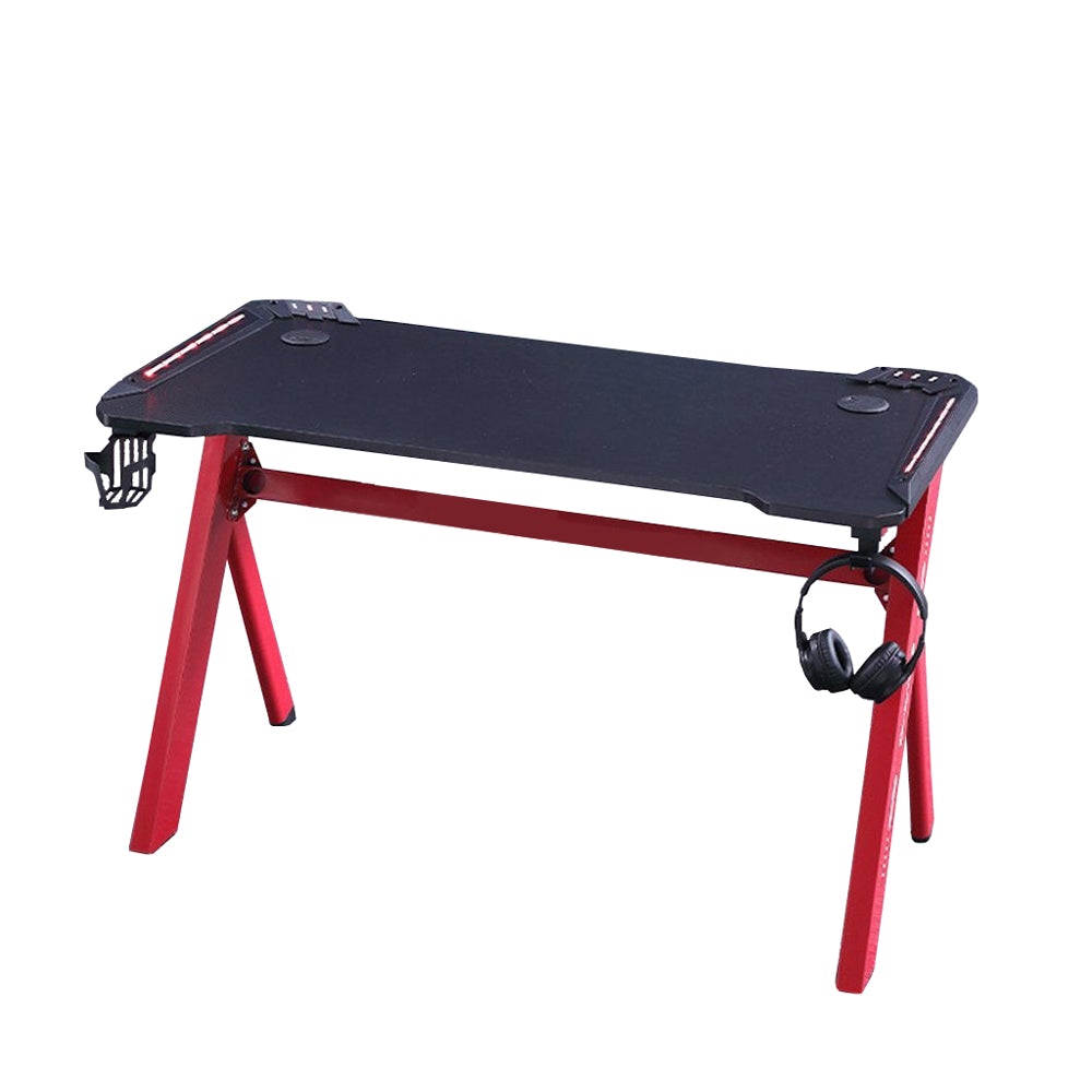 140cm RGB Gaming Desk – Carbon Fibre Look Racing Style