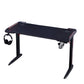 140cm RGB Gaming Desk – Carbon Fibre Look Racing Style