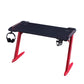 140cm RGB Gaming Desk – Carbon Fibre Look Racing Style