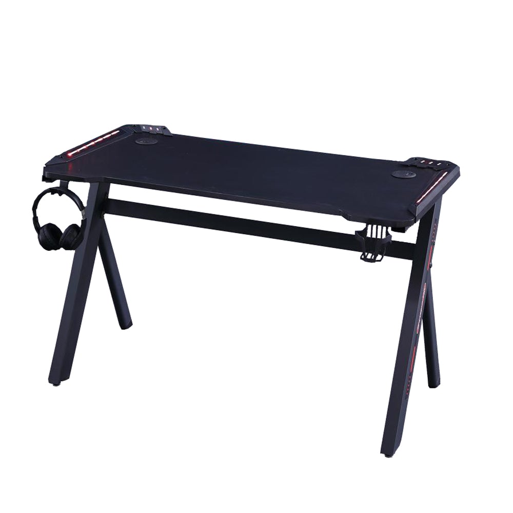 140cm RGB Gaming Desk – Carbon Fibre Look Racing Style